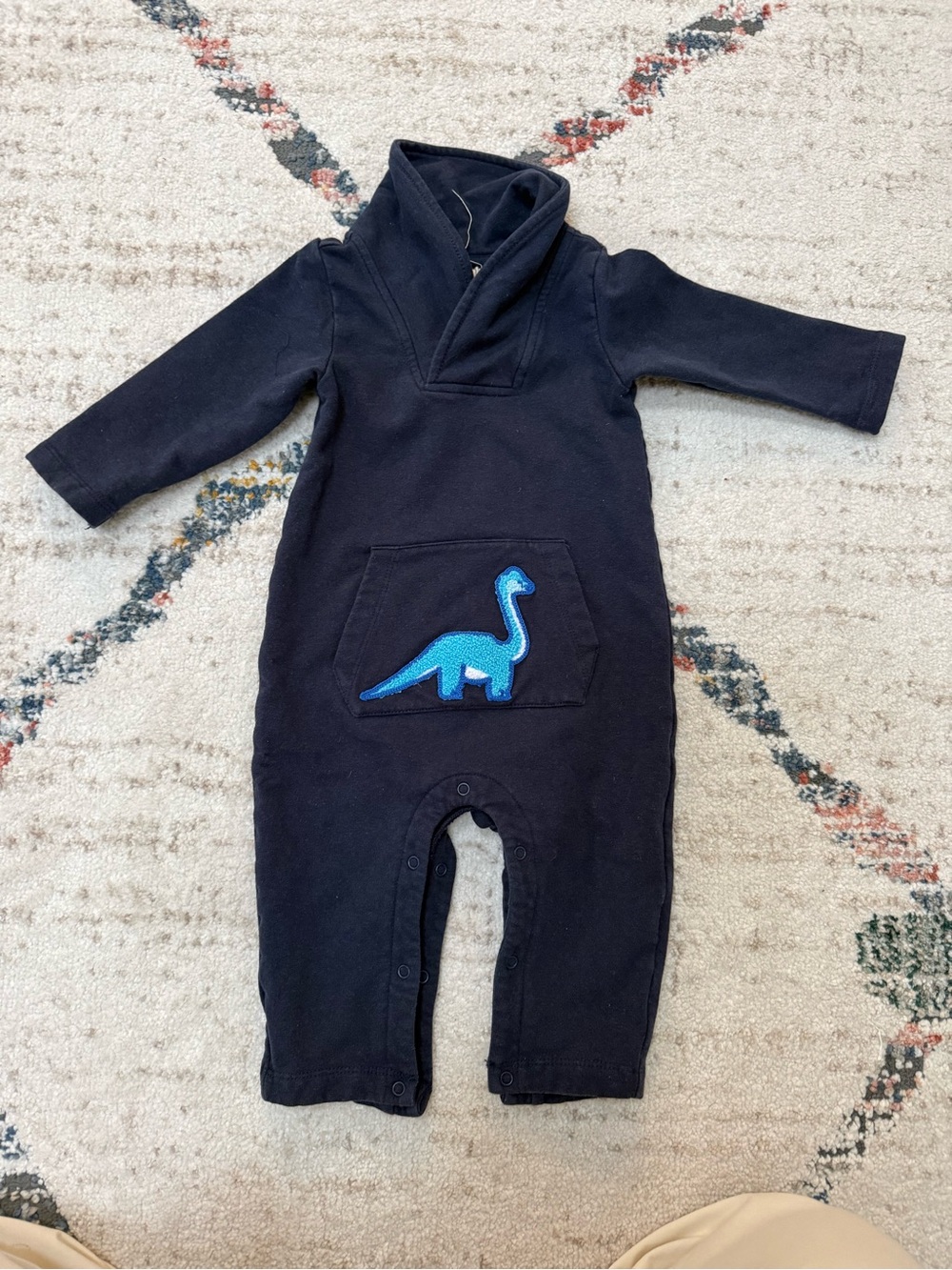 Monica + Andy Organic Cotton Dinosaur Romper / One-Piece (6-9M) Fall/Winter
